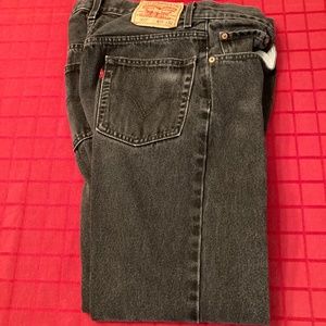 Men’s Black Red Tab 505 Levi’s Jeans 31x32
